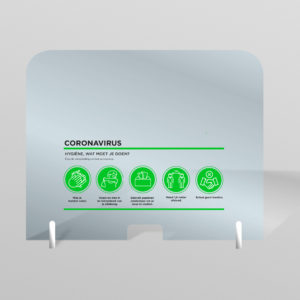 Coronavirus veiligheidsscherm