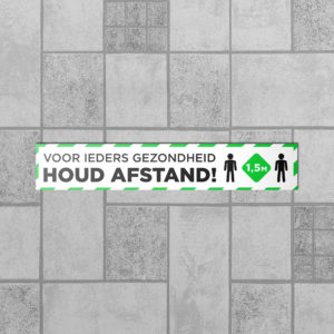 Coronavirus vloerstickers